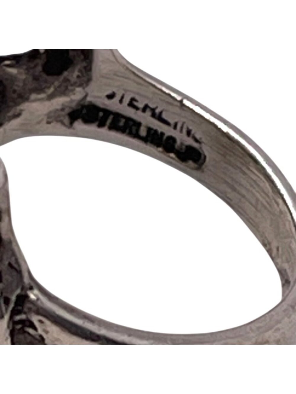 Vintage Sterling Silver Art Nouveau Statement Calla Lily Floral Ring Size 6.5 - Picture 8 of 11